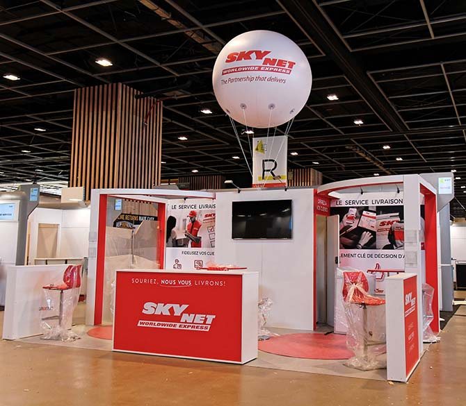 Un ballon gonflé à l'hélium pour votre publicité