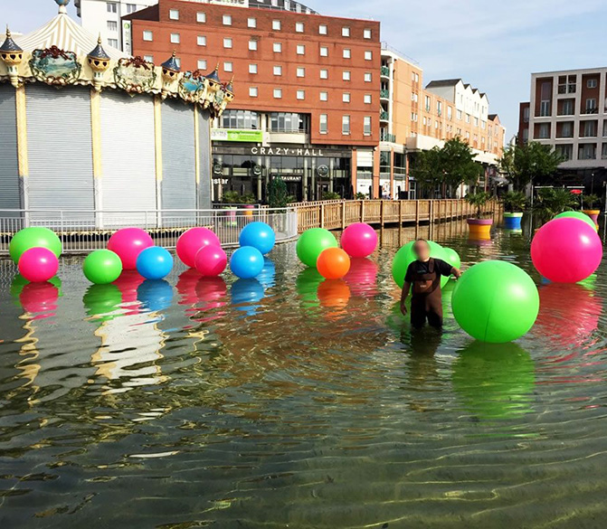 Ballon à suspendre pour votre communication publicitaire.